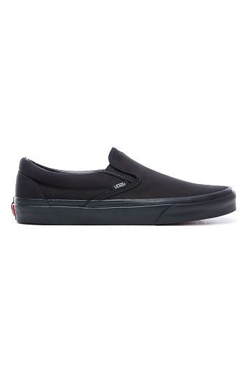 full black slip on vans