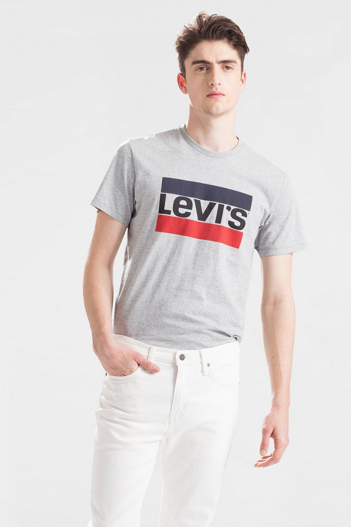 Футболка Levis logo серая