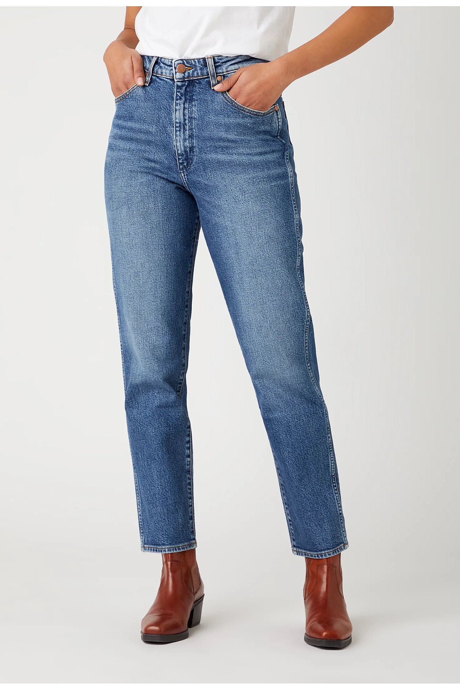 wrangler high waisted mom jeans